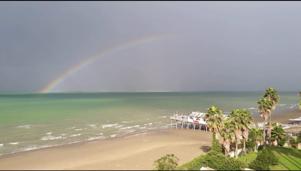 زمین ساحلی جاده به دریا